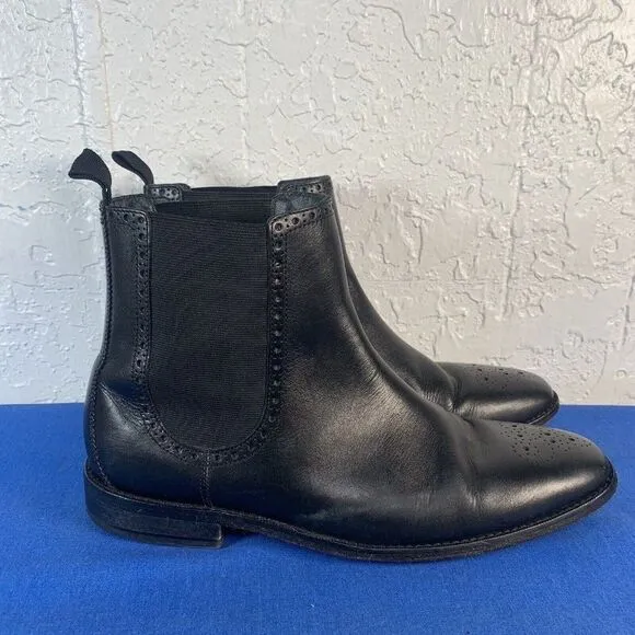 Cole Haan Chelsea Boots Mens Size 9.5 M Warren Black‎ Leather Shoes C20091