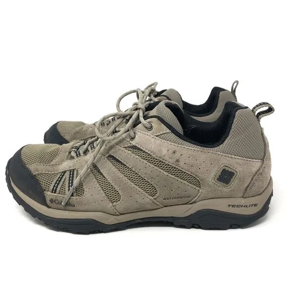 Columbia North Plains Drifter Hiking Shoes Mens 9 Waterproof Techlite Omnigrip