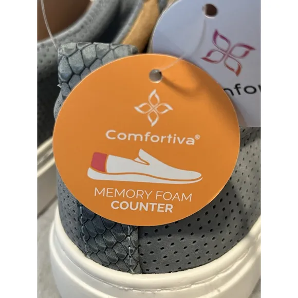 Comfortiva Tacey Shoes Women's Size 9 M Slate Gray Low Top Sneaker CT0035318 NEW