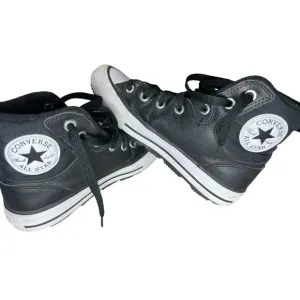 CONVERSE ALL STAR Berkshire Boot Hi Shoes, Engine Smoke/Black/White  YTH 5.5/W 7