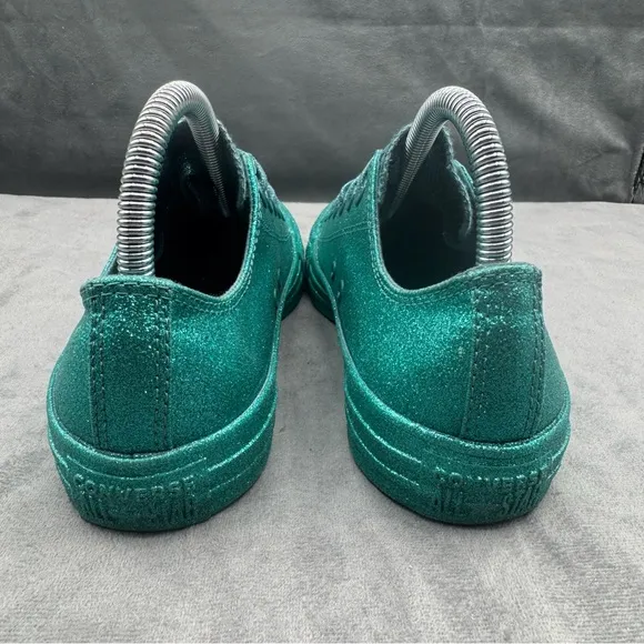 Converse All Star Low Brittany Blue Glitter CTAS Ox Lace Up Shoes Women's Size 7