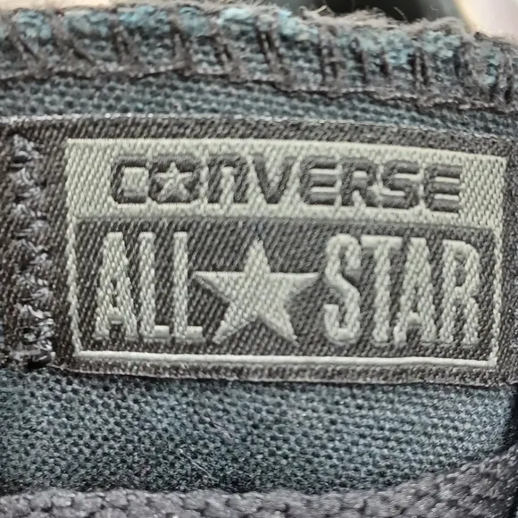 Converse All Star Low Top Black on Black Sneakers Shoes Chuck Taylor Men's 7.5