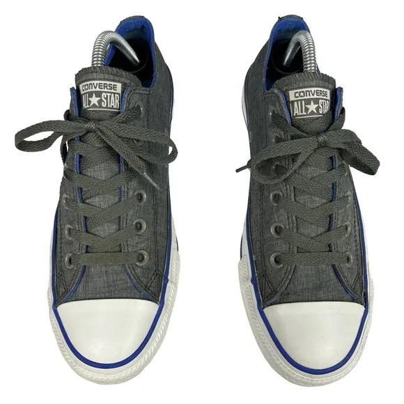 Converse All Star Ox Low Top Gray Sneakers‎ Sz M8 W10