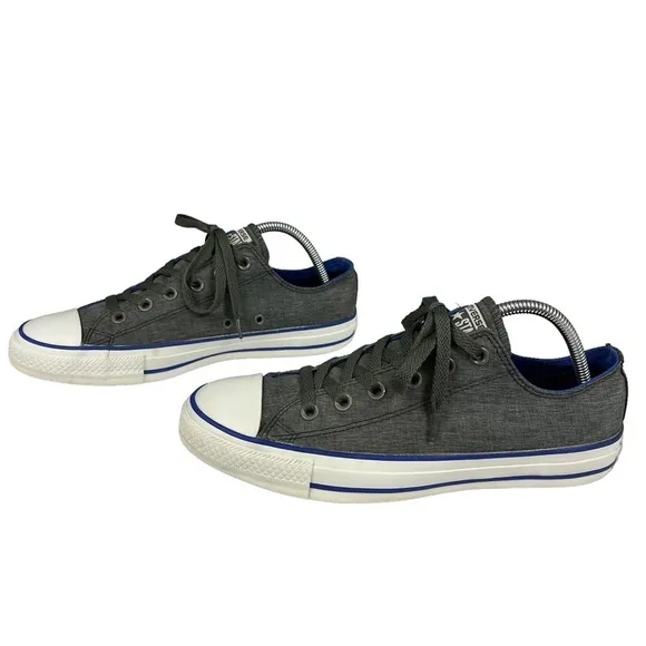 Converse All Star Ox Low Top Gray Sneakers‎ Sz M8 W10