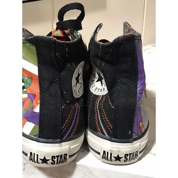Converse All Star Sneakers Shoes DC Comics Batman &amp; Joker Unisex W 5.5 M 3.5