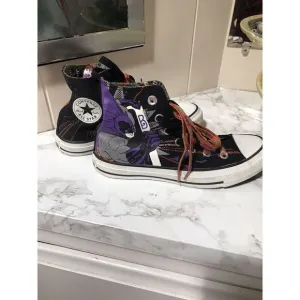 Converse All Star Sneakers Shoes DC Comics Batman &amp; Joker Unisex W 5.5 M 3.5
