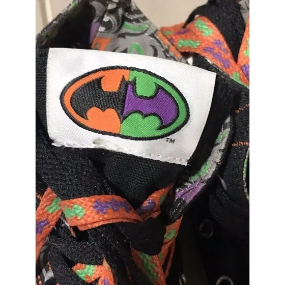 Converse All Star Sneakers Shoes DC Comics Batman &amp; Joker Unisex W 5.5 M 3.5