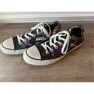 CONVERSE ALL STAR Unisex Men's 8 Women's 10 CATWOMAN Meow DC COMICS SHOES LOW TO