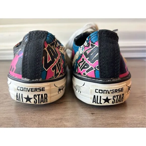 CONVERSE ALL STAR Unisex Men's 8 Women's 10 CATWOMAN Meow DC COMICS SHOES LOW TO