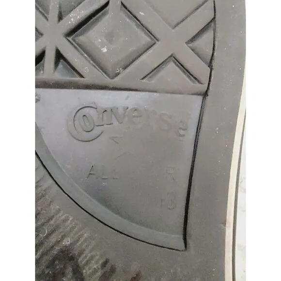 Converse All Star Mens 13 Gray Black High Top Sneakers Shoes