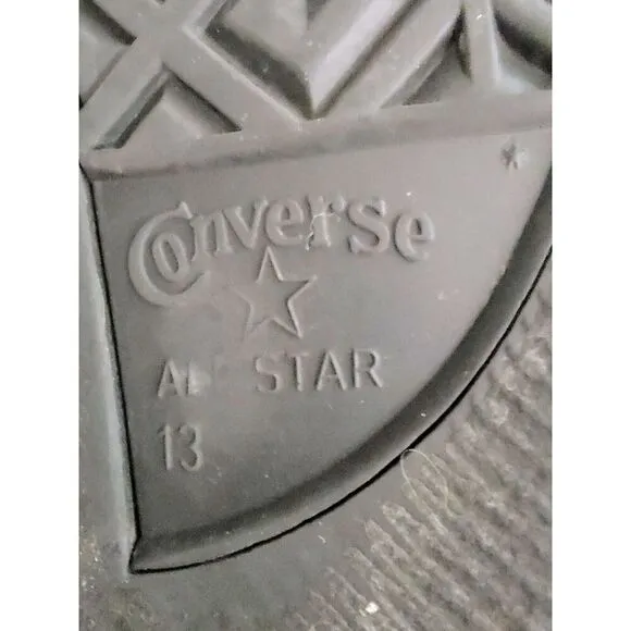 Converse All Star Mens 13 Gray Black High Top Sneakers Shoes