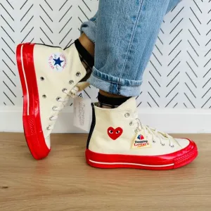 ⭐Converse Chuck All Star 70 High 10.5 Women Shoes Comme des Garcons PLAY A01794C