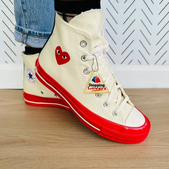 ⭐Converse Chuck All Star 70 High 10.5 Women Shoes Comme des Garcons PLAY A01794C