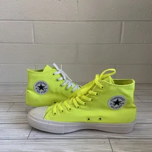 Converse Chuck Taylor All Star 2 Hi Lunarlon Neon Green Shoes Men's 9 Women's 11