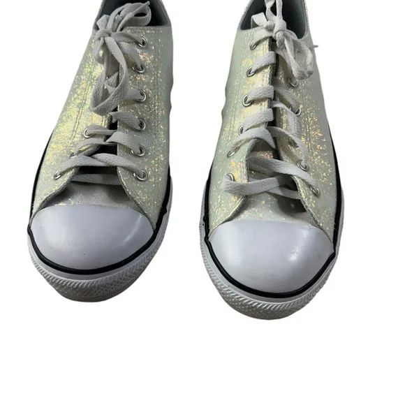 Converse Chuck Taylor All Star Coated Glitter Iridescent Sneakers Shoes size 6