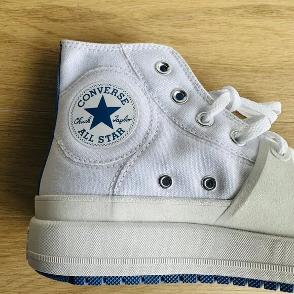 🤩Converse Chuck Taylor All Star Construct White Blue Men Shoes Sz 5.5 A06773C🤩