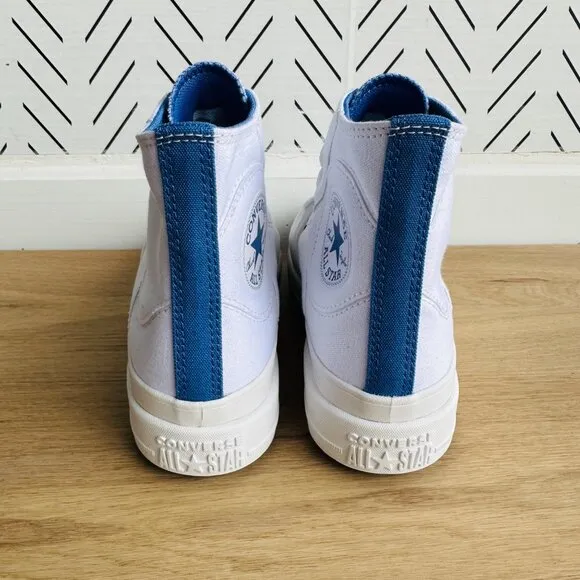 🤩Converse Chuck Taylor All Star Construct White Blue Men Shoes Sz 5.5 A06773C🤩