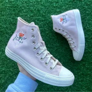 💝Converse Chuck Taylor All Star Ctas Hi Barely Rose Crystal Magic