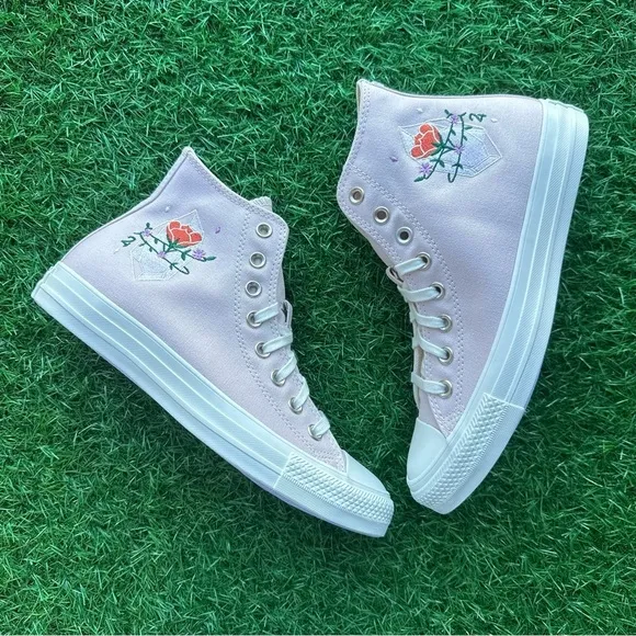 💝Converse Chuck Taylor All Star Ctas Hi Barely Rose Crystal Magic