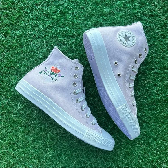 💝Converse Chuck Taylor All Star Ctas Hi Barely Rose Crystal Magic