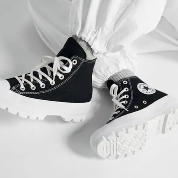 Converse Chuck Taylor All Star High Lugged Black Women's 8 (565901C)