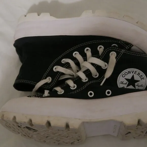 Converse Chuck Taylor All Star High Lugged Black Women's 8 (565901C)