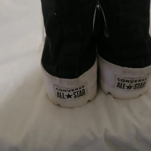 Converse Chuck Taylor All Star High Lugged Black Women's 8 (565901C)