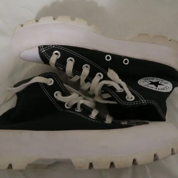 Converse Chuck Taylor All Star High Lugged Black Women's 8 (565901C)