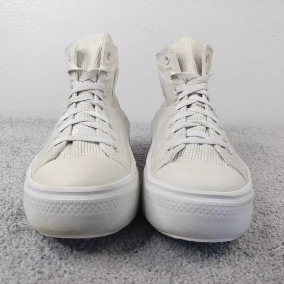 Converse Chuck Taylor All Star Move Hi Platform Shoes Womens 11 Cream White