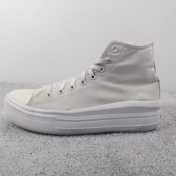 Converse Chuck Taylor All Star Move Hi Platform Shoes Womens 11 Cream White