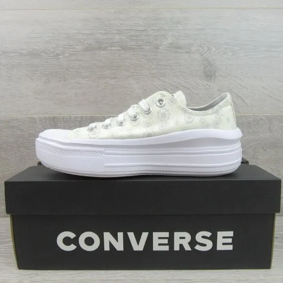 Converse Chuck Taylor All Star Move OX Floral Shoes Womens Size 7.5 NEW