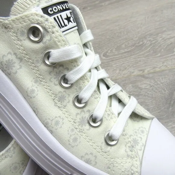 Converse Chuck Taylor All Star Move OX Floral Shoes Womens Size 7.5 NEW