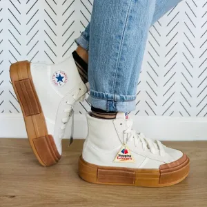 🤩Converse Chuck Taylor All Star Womens shoes Sz 7 Cruise Egret HI Suede A09088C