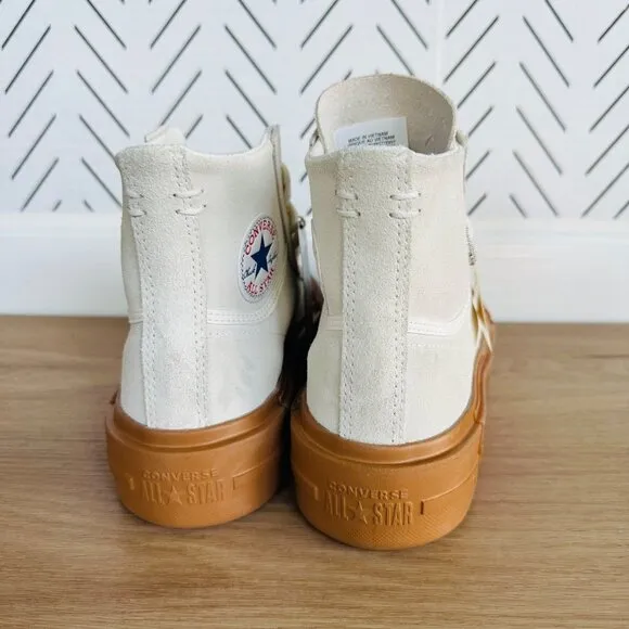 🤩Converse Chuck Taylor All Star Womens shoes Sz 7 Cruise Egret HI Suede A09088C
