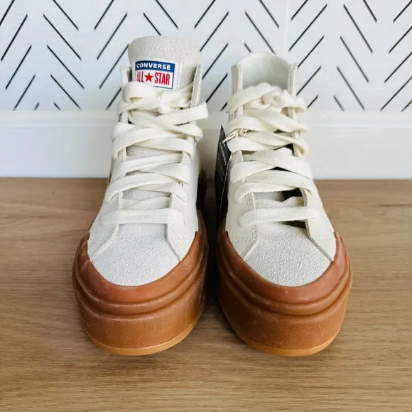 🤩Converse Chuck Taylor All Star Womens shoes Sz 7 Cruise Egret HI Suede A09088C