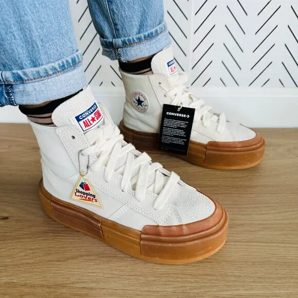🤩Converse Chuck Taylor All Star Womens shoes Sz 7 Cruise Egret HI Suede A09088C