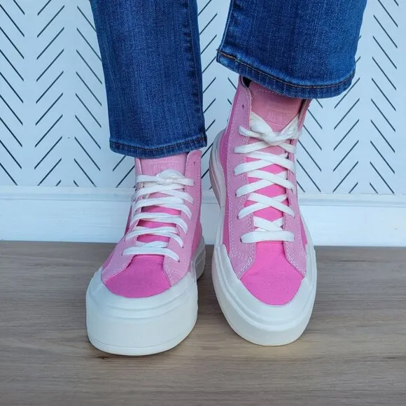 ⭐Converse Chuck Taylor Cruise Hi Size 7 Womens Shoes Pink Retro Sneakers A07569C