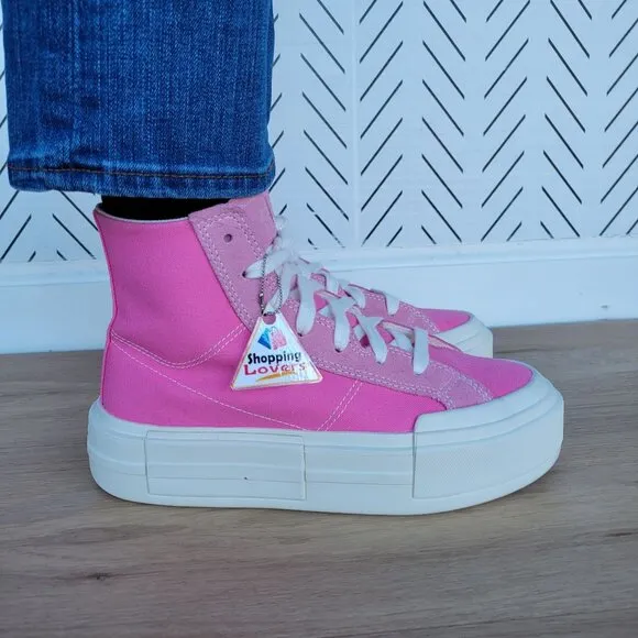 ⭐Converse Chuck Taylor Cruise Hi Size 7 Womens Shoes Pink Retro Sneakers A07569C
