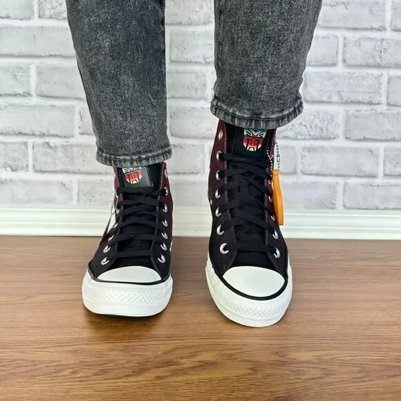 ❤️❤️Converse Chuck Taylor Hi Transformers Autobots 7 Women Shoes Black A11659C