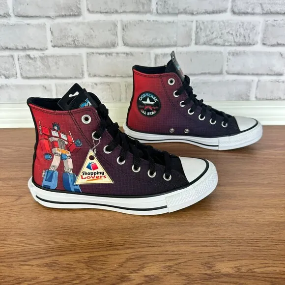 ❤️❤️Converse Chuck Taylor Hi Transformers Autobots 7 Women Shoes Black A11659C