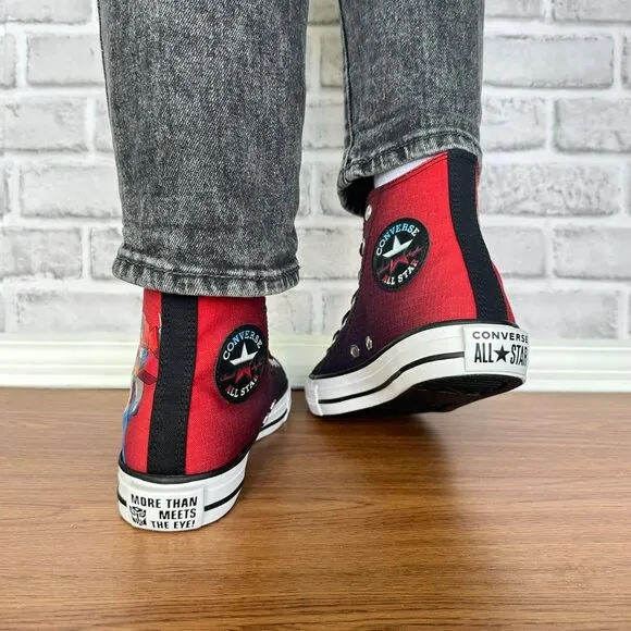 ❤️❤️Converse Chuck Taylor Hi Transformers Autobots 7 Women Shoes Black A11659C
