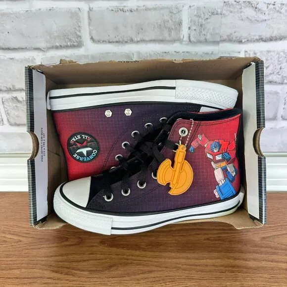 ❤️❤️Converse Chuck Taylor Hi Transformers Autobots 7 Women Shoes Black A11659C