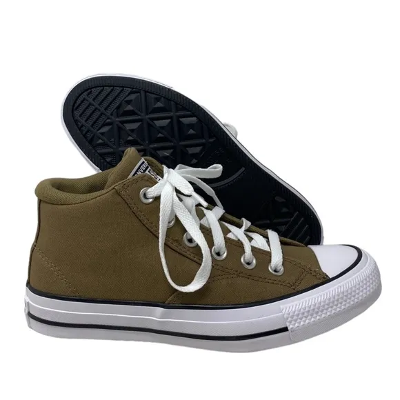 Converse Chuck Taylor Malden Street Mid Shoes For Men Skate Canvas Brown A05408F
