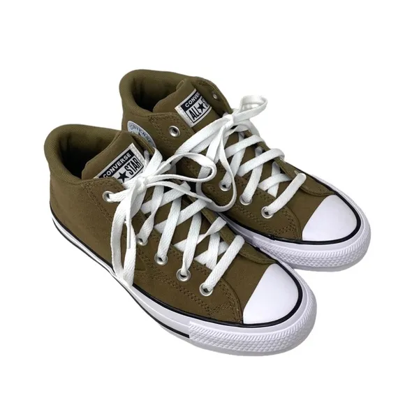 Converse Chuck Taylor Malden Street Mid Shoes For Men Skate Canvas Brown A05408F