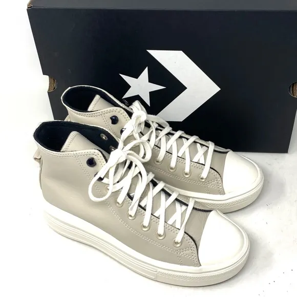 Converse Chuck Taylor Move Platform Shoes Casual Leather High For Women A07942C