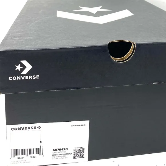 Converse Chuck Taylor Move Platform Shoes Casual Leather High For Women A07942C