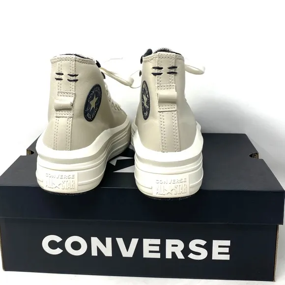 Converse Chuck Taylor Move Platform Shoes Casual Leather High For Women A07942C