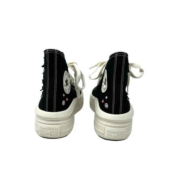 Converse Ctas Move Platform Shoes Sneakers Women's Casual Canvas Black A08900C