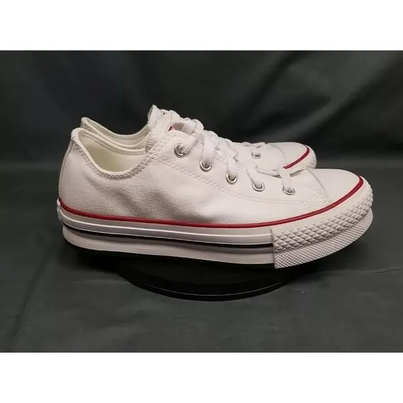 Converse Girls CT All Star EVA Lift Ox Sneakers White Red Size 6 NEW NO BOX!