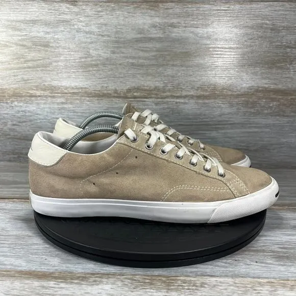 Converse Jack Purcell Men's Brown Suede Lace Up Sneaker Shoes Size 10